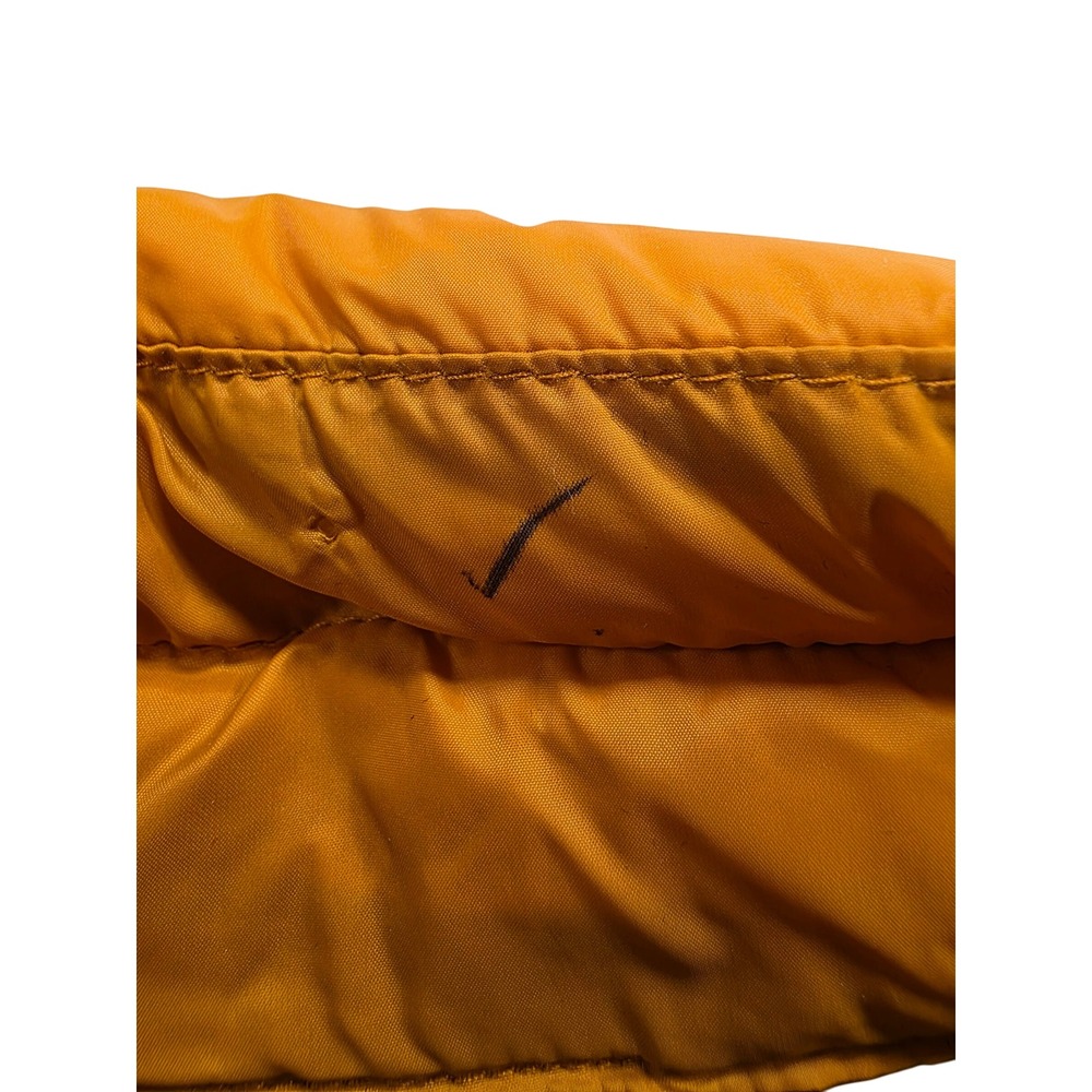 Old Navy L Grid Quilt Puffer Jacket Men's SAFFLOWER Orange Water-Resistant Coat - Picture 5 of 11